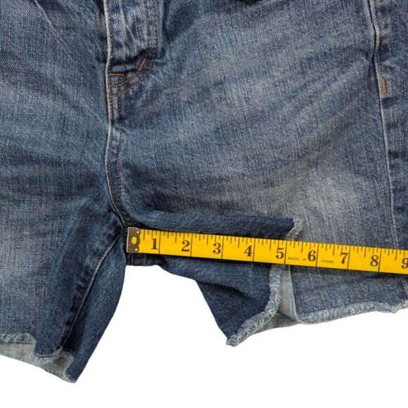 Madewell Cutoff Jean Shorts Womens Blue 100% Cotton Button Fly Denim Size 26 - Picture 8 of 10